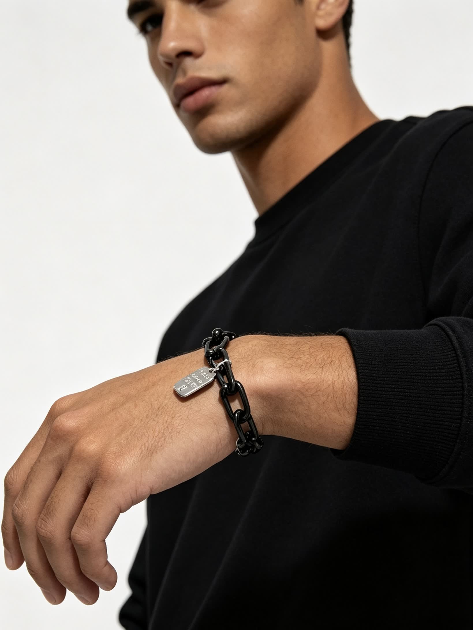 Tiffany & Co. Black Onyx Link Bracelet